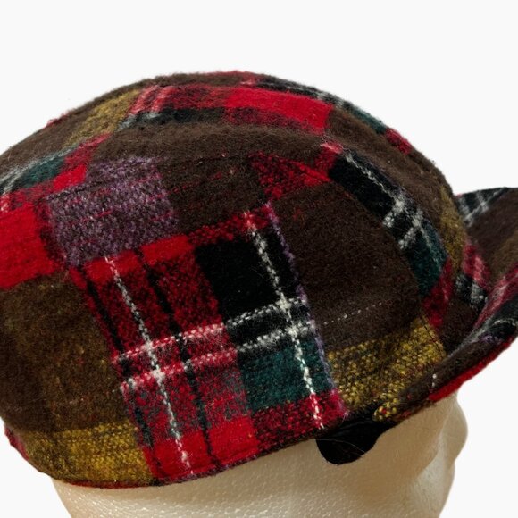 JESSICA SIMPSON KIDS NEWSBOYS HAT/CAP MULTI COLOR BROWN, RED, YELLOW, ONE SIZE - Picture 1 of 11
